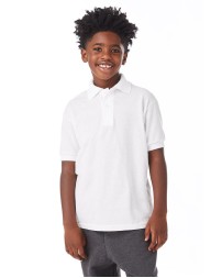 Hanes 054Y Youth EcoSmart Jersey Knit Polo