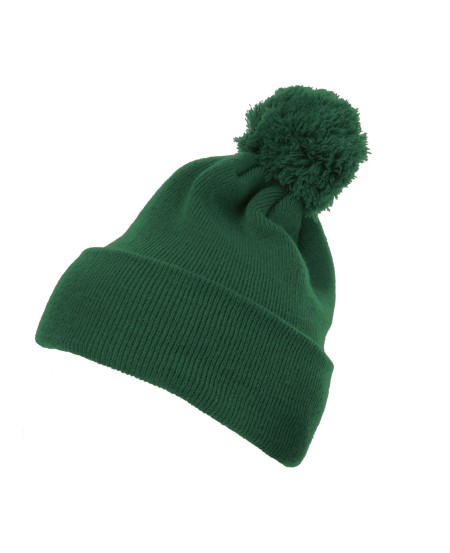 YP Classics 1501P Cuffed Knit Beanie with Pom Pom Hat