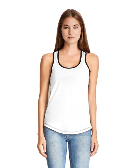 1534 Next Level Apparel Ladies' Ideal Colorblock Racerback Tank Top