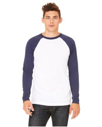 Bella + Canvas 3000C Men's Jersey Long-Sleeve Baseball T-Shirt