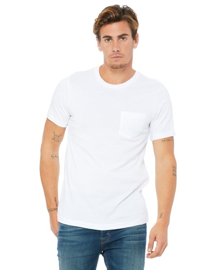 Bella + Canvas 3021 Men's Jersey Short-Sleeve Pocket T-Shirt