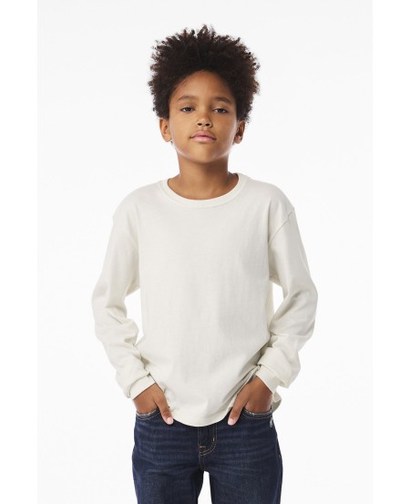 Bella + Canvas 3511Y Youth 6 oz Heavyweight Long Sleeve T-Shirt