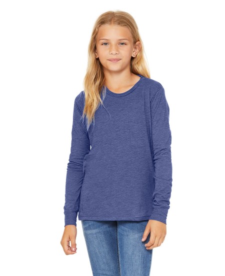 Bella + Canvas 3513Y Youth Triblend Long-Sleeve T-Shirt