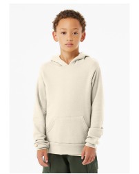 Bella + Canvas 3719Y Youth Sponge Fleece Pullover Hooded Sweatshirt