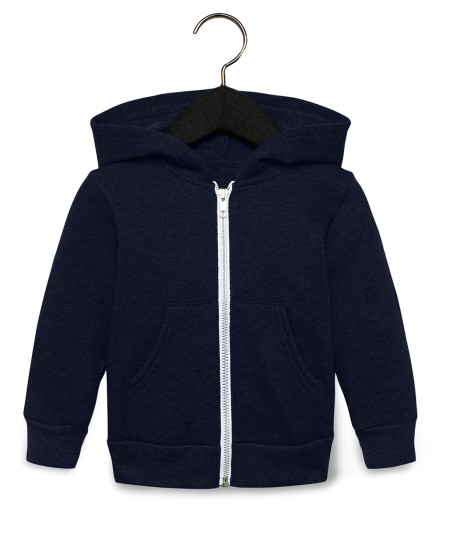 Bella + Canvas 3739T Toddler Full-Zip Hooded Sweatshirt