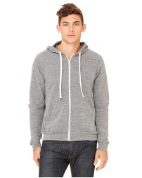 Bella + Canvas 3909 Unisex Triblend Sponge Fleece Full-Zip Hoodie