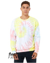 Bella + Canvas 3945RD FWD Fashion Unisex Tie-Dye Pullover Sweatshirt