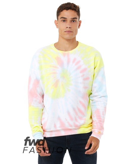 Bella + Canvas 3945RD FWD Fashion Unisex Tie-Dye Pullover Sweatshirt