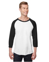 Jerzees 560RR Unisex Premium Blend Ring-Spun 3/4 Sleeve Raglan T-Shirt