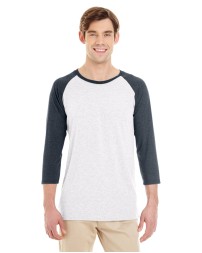 601RR Jerzees Adult Tri Blend Baseball Raglan Shirt