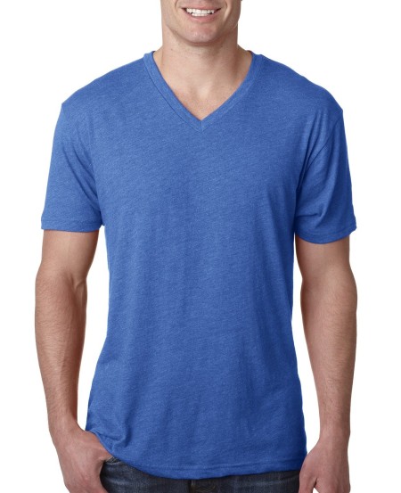 6040 Next Level Apparel Men's Tri Blend V Neck T Shirt