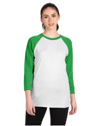 Next Level Apparel 6051 Unisex Triblend 3/4-Sleeve Raglan