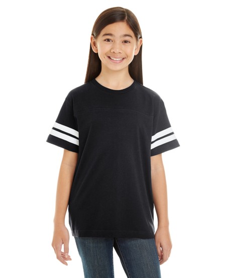 LAT 6137 Youth Football Fine Jersey T-Shirt