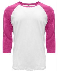 6251 Next Level Apparel Unisex CVC 3/4 Sleeve Baseball Raglan Shirt