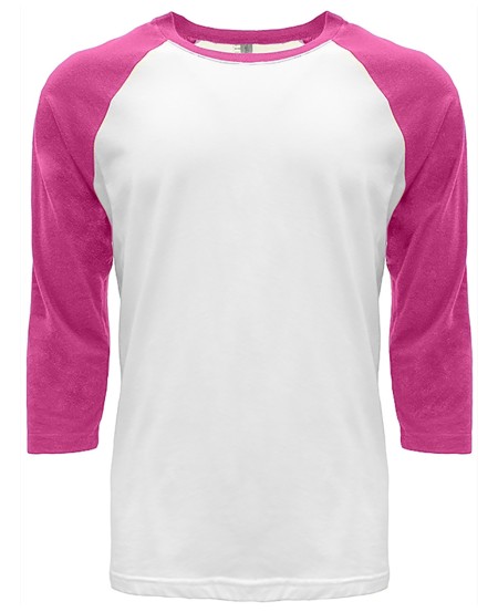 6251 Next Level Apparel Unisex CVC 3/4 Sleeve Baseball Raglan Shirt