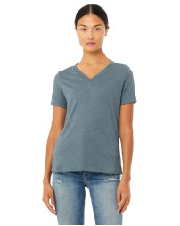 Bella + Canvas 6405CVC Ladies' Relaxed Heather CVC Jersey V-Neck T-Shirt