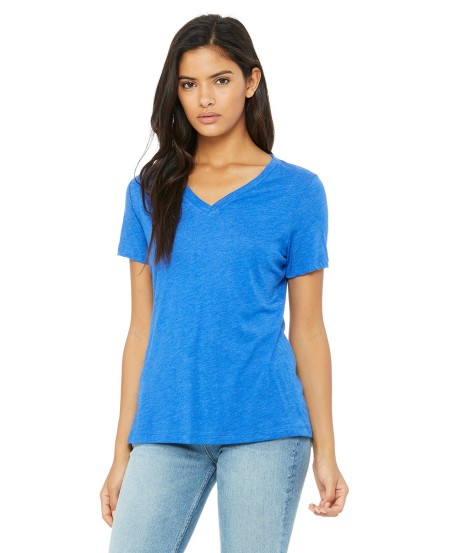 Bella + Canvas 6415 Ladies' Relaxed Triblend V-Neck T-Shirt