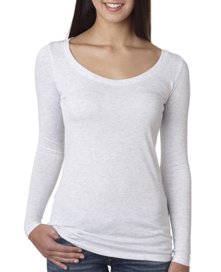 6731 Next Level Apparel Ladies' Tri Blend Long Sleeve Scoop Neck Tee