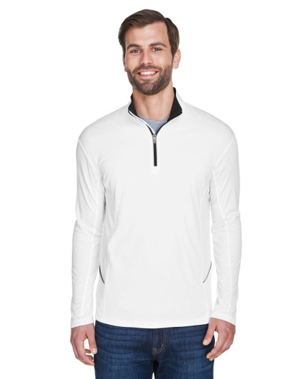 UltraClub 8230 Men's Cool & Dry Sport Quarter-Zip Pullover