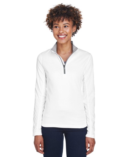 UltraClub 8230L Ladies' Cool & Dry Sport Quarter-Zip Pullover