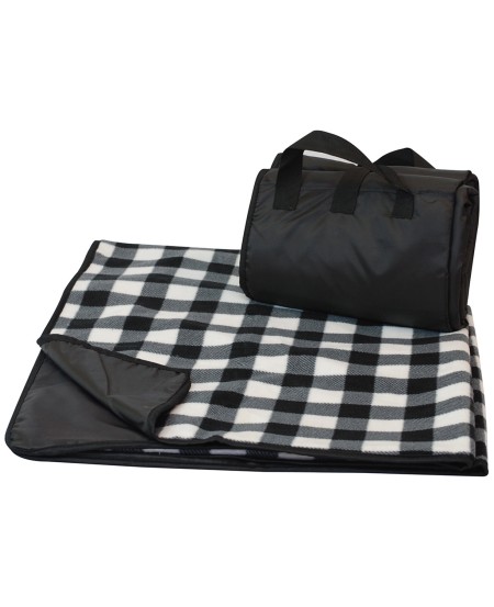 Liberty Bags 8702 Fleece/Nylon Plaid Picnic Blanket