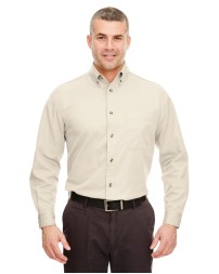 UltraClub 8960C Adult Cypress Long-Sleeve Twill with Pocket