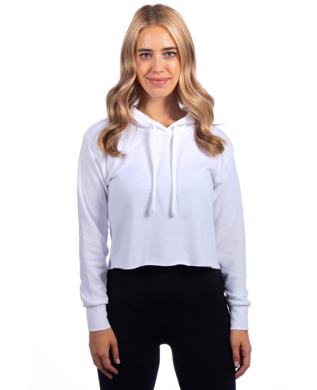 Next Level Apparel 9384 Ladies' Cropped Pullover Hooded Sweatshirt