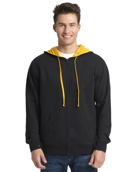 9601 Next Level Apparel Adult Laguna French Terry Full-Zip Hooded Sweatshirt