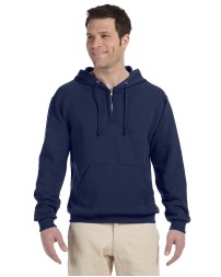 Jerzees 994MR Adult NuBlend® Fleece Quarter-Zip Pullover Hooded Sweatshirt