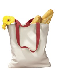 BAGedge BE010 Canvas Tote with Contrasting Handles