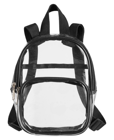 BAGedge BE268 Unisex Clear PVC Mini Backpack