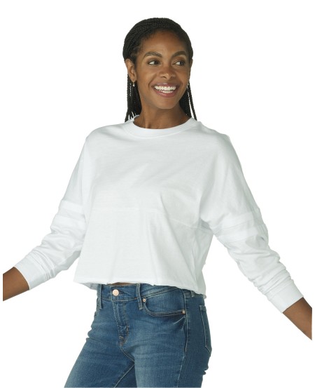 Boxercraft BW3515 Ladies' Cropped Retro Pom Pom Jersey Fleece