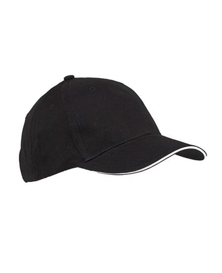 Big Accessories BX004 Twill Sandwich Baseball Cap