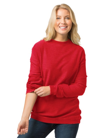 Boxercraft D02 LadiesRally Corduroy Knit Pullover Crew