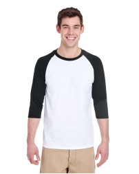 Gildan G570 Adult Heavy Cotton 3/4-Raglan Sleeve T-Shirt