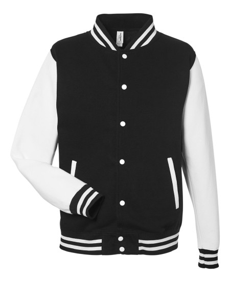 Just Hoods By AWDis JHA043 Men's 80/20 Heavyweight Letterman Jacket