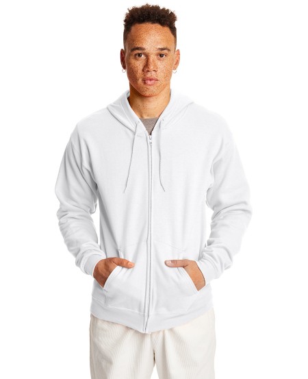 Hanes P180 Adult EcoSmart Full-Zip Hooded Sweatshirt