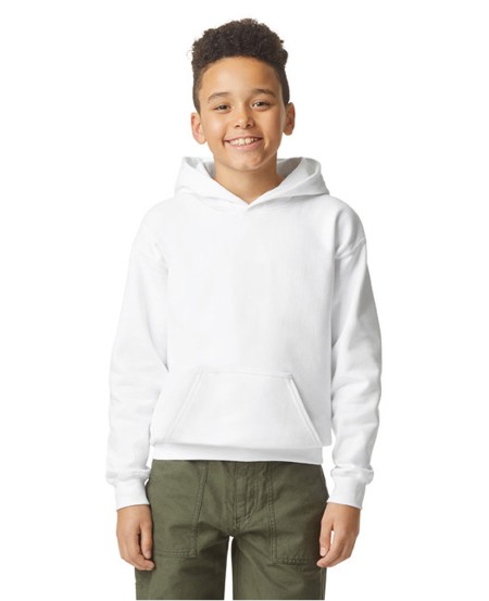 Gildan SF500B Youth Softstyle Midweight Fleece Hooded Sweatshirt