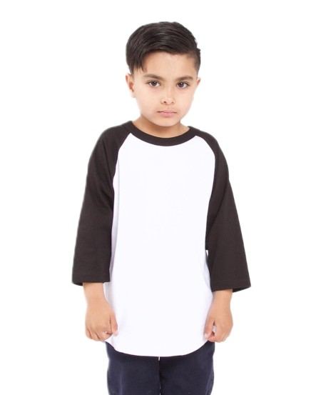 Shaka Wear SHRAGY Youth Three-Quarter Sleeve Raglan