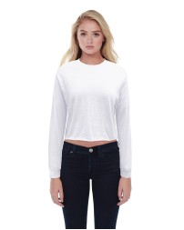 StarTee ST1170 Ladies' Long-Sleeve Crop Boyfriend T-Shirt