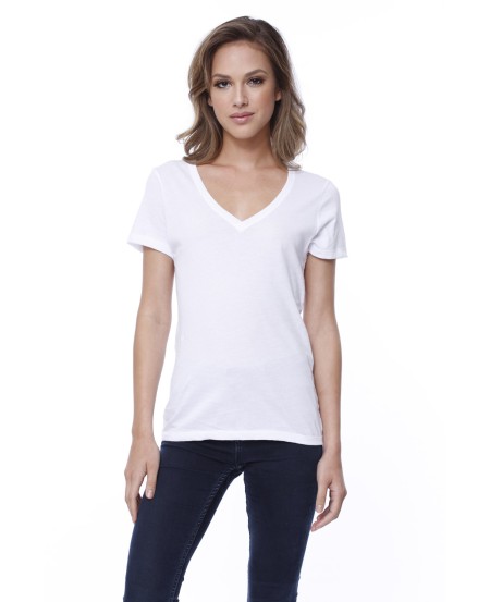 StarTee ST1212 Ladies' Cotton V-Neck T-Shirt