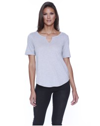 StarTee ST1822 Ladies' Cotton/Modal Slit V-Neck