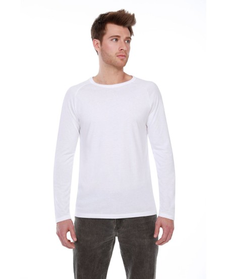 StarTee ST2477 Men's CVC Long-Sleeve Raglan