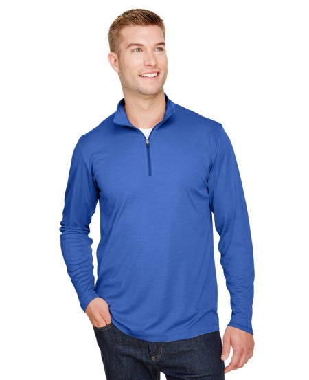 Team 365 TT31H Men's Zone Sonic Heather Performance Quarter-Zip