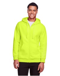 Team 365 TT95 Men's Zone HydroSport Heavyweight Full-Zip Hooded Sweatshirt