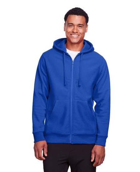 Team 365 TT95 Men's Zone HydroSport Heavyweight Full-Zip Hooded Sweatshirt