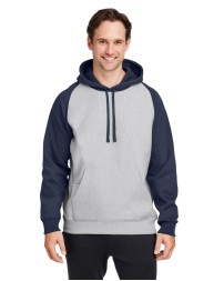 Team 365 TT96CB Unisex Zone HydroSport Heavyweight Colorblock Hooded Sweatshirt