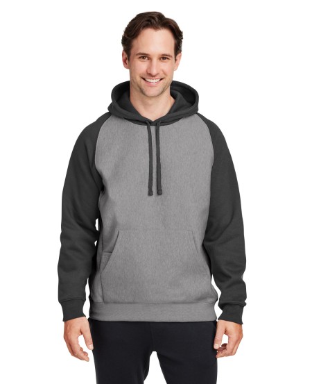 Team 365 TT96CB Unisex Zone HydroSport Heavyweight Colorblock Hooded Sweatshirt