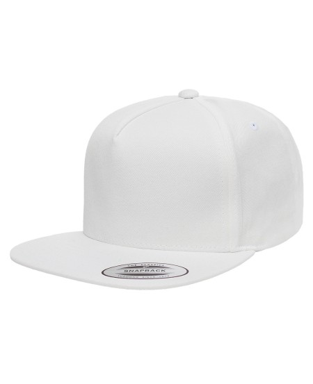 YP Classics Y6007 Adult 5-Panel Cotton Twill Snapback Cap