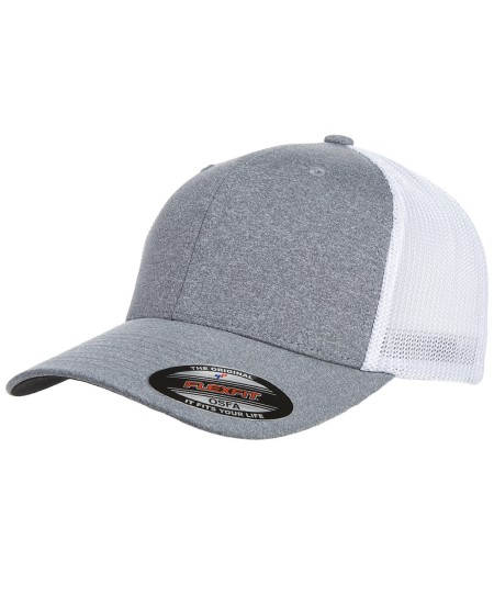 Flexfit Y6311 Adult Poly Melange Stretch Mesh Cap